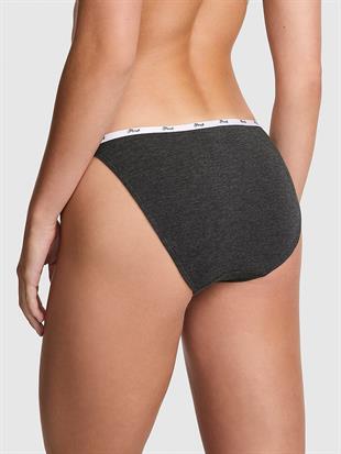 Logolu Pamuklu Askılı Bikini Külotu