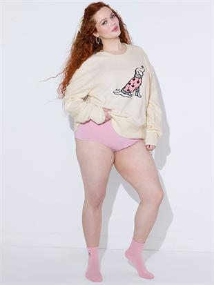 Logolu Pamuklu Işıltılı Boyshort Külot