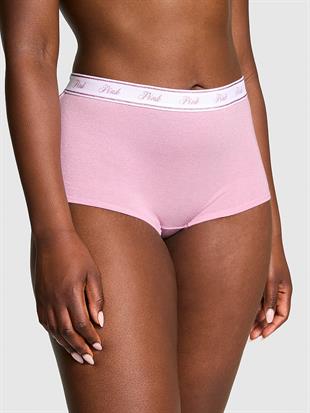 Logolu Pamuklu Işıltılı Boyshort Külot