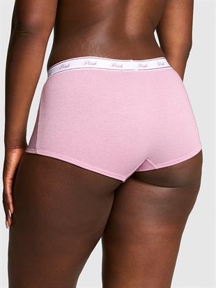 Logolu Pamuklu Işıltılı Boyshort Külot
