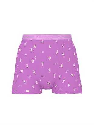 Logolu Pamuklu Yüksek Bel Boyshort Külot