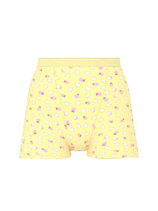 Logolu Pamuklu Yüksek Bel Boyshort Külot