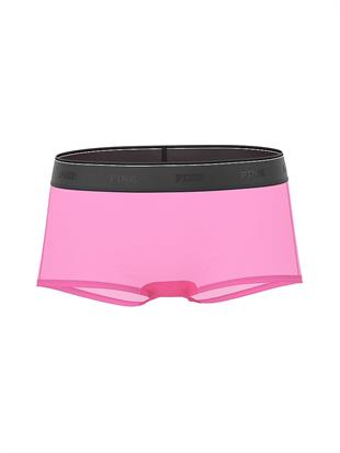 Logolu Tül Boyshort Külot