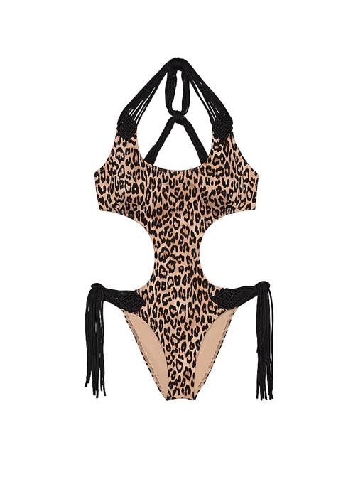 Makrome Püsküllü Monokini Tek Parça Mayo