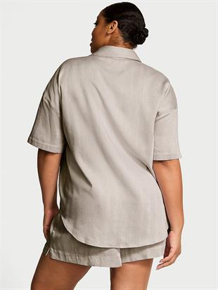 Modal Pamuklu Şortlu Pijama Takımı