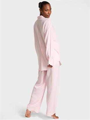 Modal Pamuklu Uzun Pijama Takımı