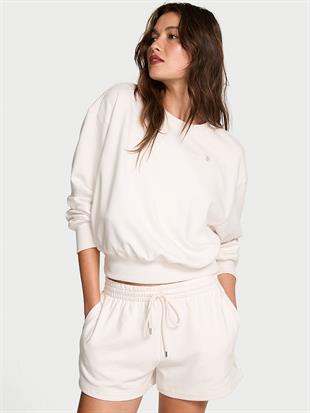 Obsessed Yuvarlak Yaka Crop Sweatshirt