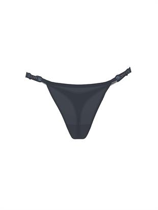 Orkide İşlemeli İşlemeli Işıltılı Tanga