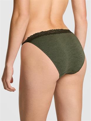 Pamuklu Dantel Kenarlı Bikini Külot