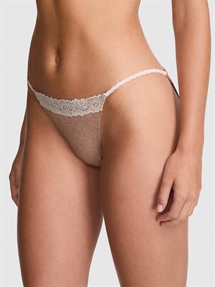Pamuklu Dantel Kenarlı Bikini Külot