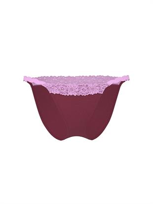 Pamuklu Dantel Kenarlı Bikini Külot