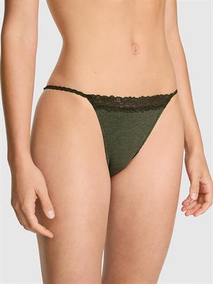 Pamuklu Dantel Kenarlı Bikini Külot