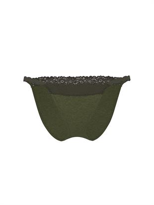 Pamuklu Dantel Kenarlı Bikini Külot