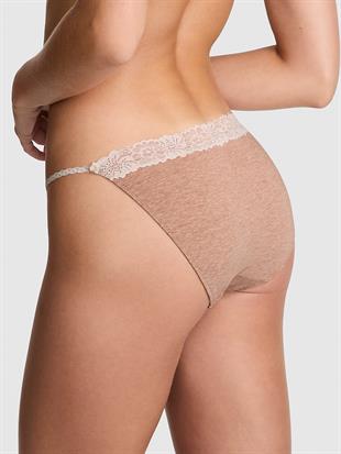 Pamuklu Dantel Kenarlı Bikini Külot