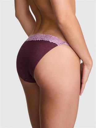 Pamuklu Dantel Kenarlı Bikini Külot