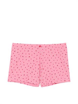 Pamuklu Kalp Detaylı Şort Pijama