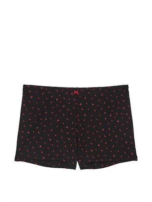 Pamuklu Kalp Detaylı Şort Pijama