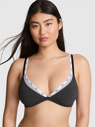 Pamuklu Logo Detaylı Askılı Üçgen Bralet