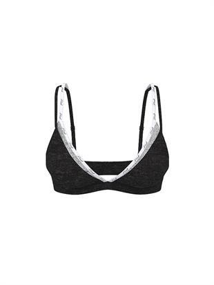 Pamuklu Logo Detaylı Askılı Üçgen Bralet
