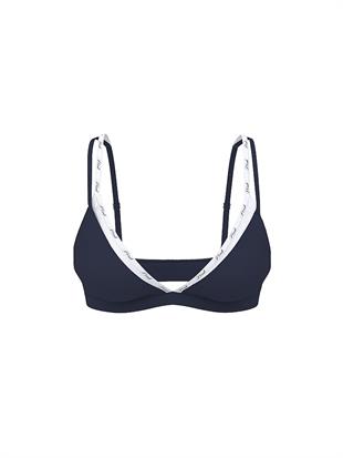 Pamuklu Logo Detaylı Askılı Üçgen Bralet