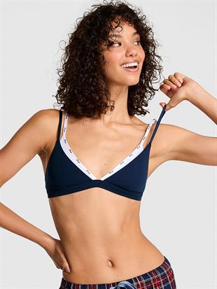 Pamuklu Logo Detaylı Askılı Üçgen Bralet