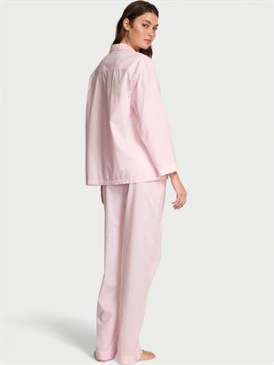 Pamuklu Oversize Uzun Pijama Takımı
