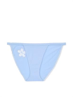 Pamuklu Papatyalı Askılı Bikini Külot