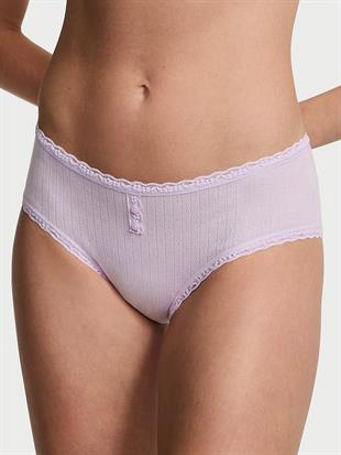 Pamuklu Pointelle Dantelli Cheeky Külot