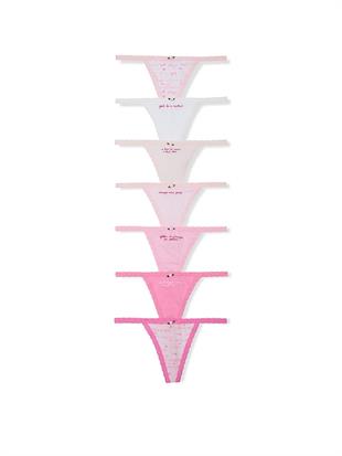 PINK x LoveShackFancy 7li V-String Külot