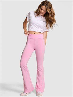 PINK x LoveShackFancy Beli Katlanabilen İspanyol Paça Tayt