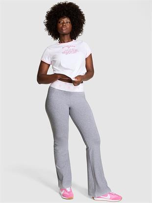 PINK x LoveShackFancy Beli Katlanabilen İspanyol Paça Tayt