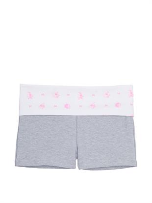 PINK x LoveShackFancy Beli Katlanabilen Mini Şort