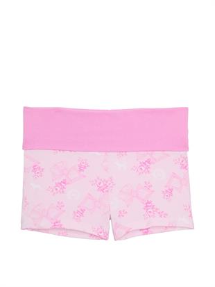 PINK x LoveShackFancy Beli Katlanabilen Mini Şort