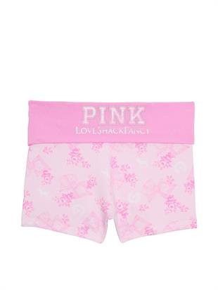 PINK x LoveShackFancy Beli Katlanabilen Mini Şort