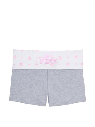 PINK x LoveShackFancy Beli Katlanabilen Mini Şort