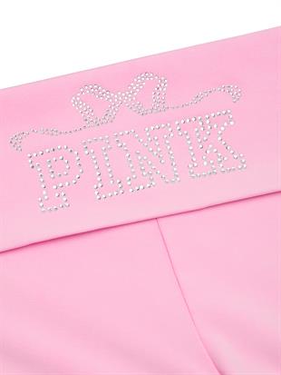 PINK x LoveShackFancy Beli Katlanabilen İspanyol Paça Tayt