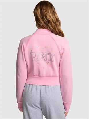 PINK x LoveShackFancy Fermuarlı Sweatshirt