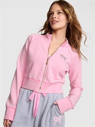 PINK x LoveShackFancy Fermuarlı Sweatshirt