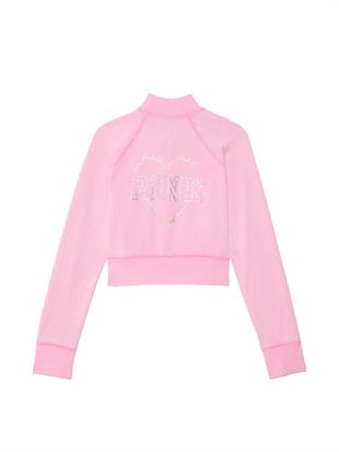 PINK x LoveShackFancy Fermuarlı Sweatshirt