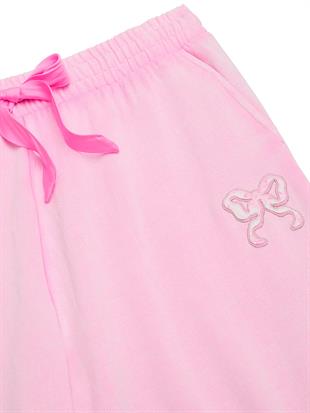 PINK x LoveShackFancy Geniş Paça Eşofman Altı