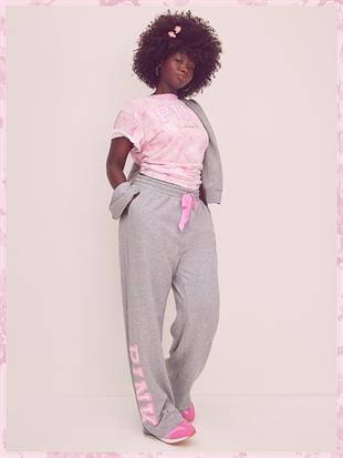 PINK x LoveShackFancy Geniş Paça Eşofman Altı