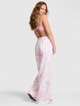 PINK x LoveShackFancy Geniş Paça Eşofman Altı