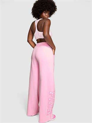 PINK x LoveShackFancy Geniş Paça Eşofman Altı