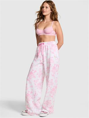 PINK x LoveShackFancy Geniş Paça Eşofman Altı