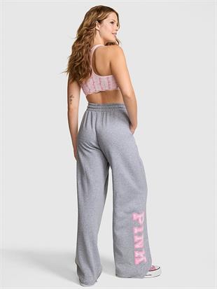 PINK x LoveShackFancy Geniş Paça Eşofman Altı