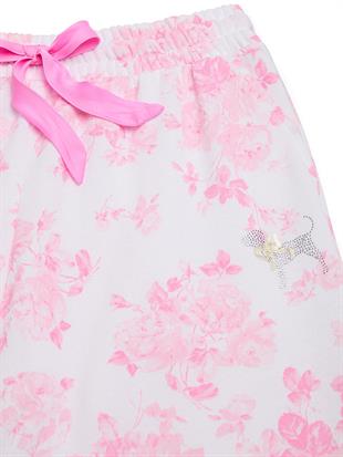 PINK x LoveShackFancy Geniş Paça Eşofman Altı