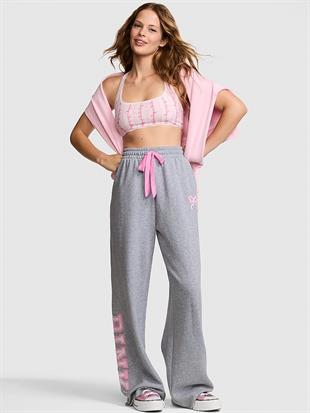 PINK x LoveShackFancy Geniş Paça Eşofman Altı