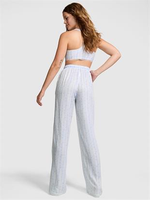 PINK x LoveShackFancy İpeksi Dokulu Pijama Altı