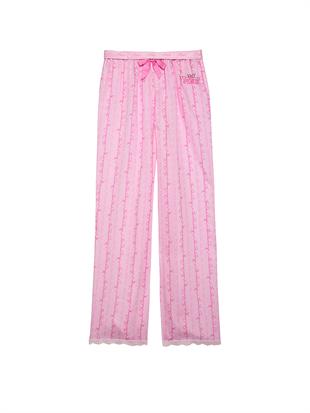 PINK x LoveShackFancy İpeksi Dokulu Pijama Altı