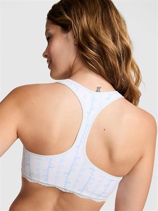 PINK x LoveShackFancy Pamuklu Racerback Bralet